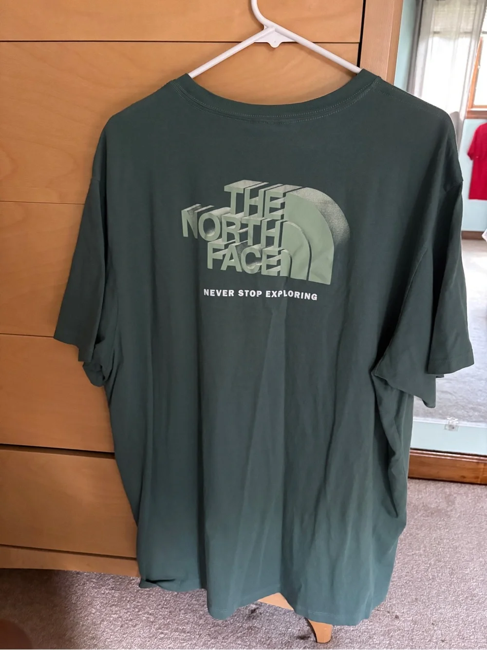 The North Face Men’s Short-Sleeve Tee — Forest Green Logo Box